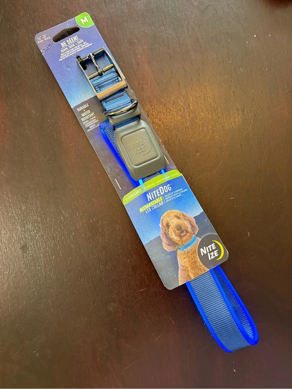 NITEDOG NITEIZE Rechargeable LED COLLAR, sz. M